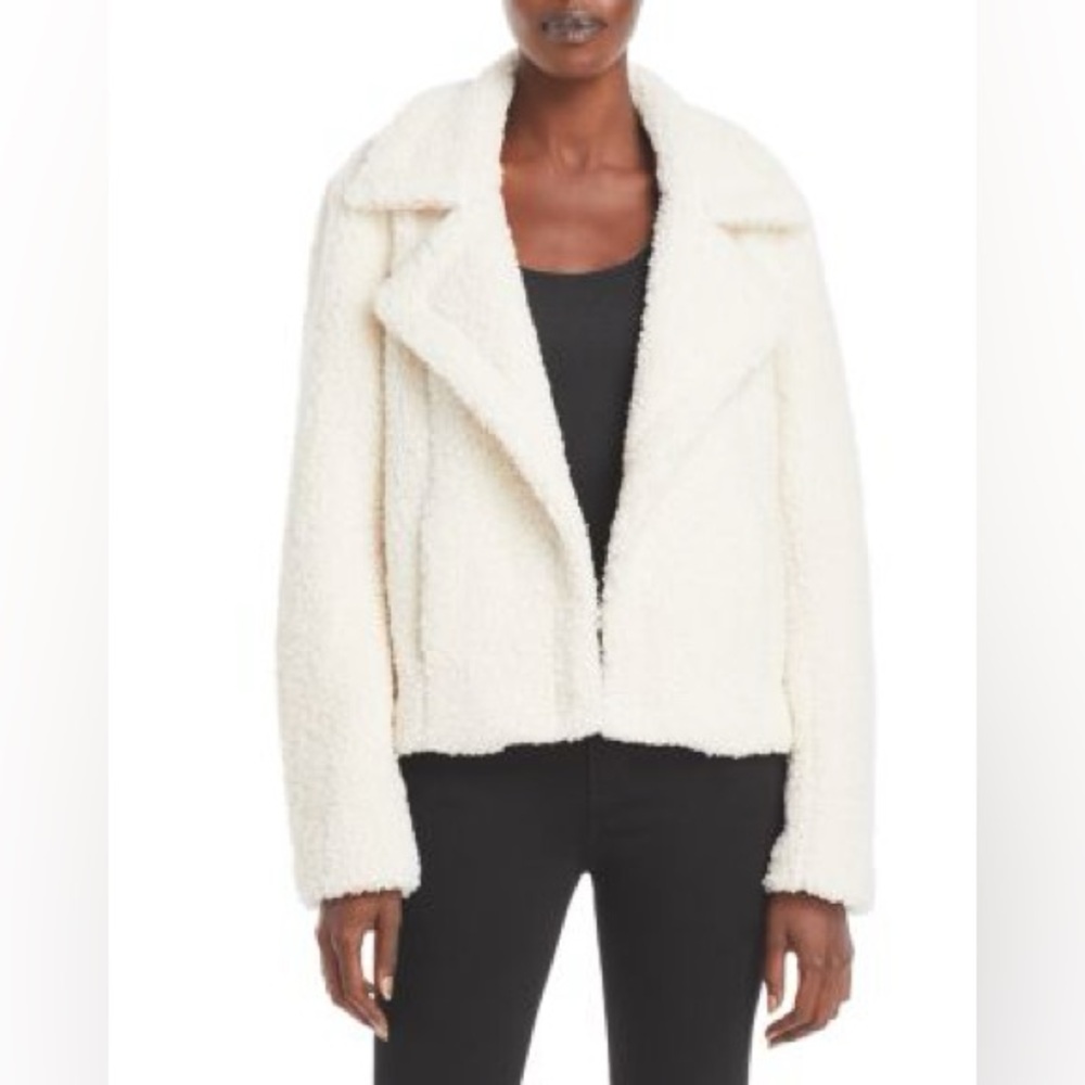 Banana Republic Cream Teddy Jacket Size S